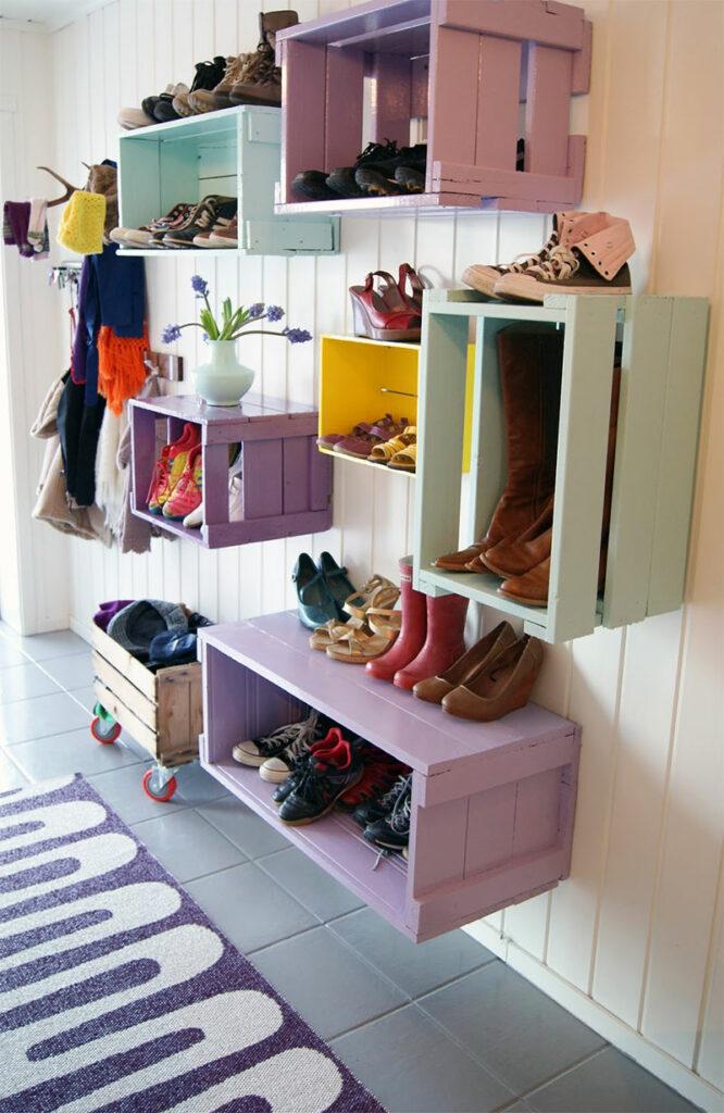 http://artandhome.net/wp-content/uploads/2019/06/Colorful-Wooden-Crate-Shoe-Shelves-666x1024.jpg