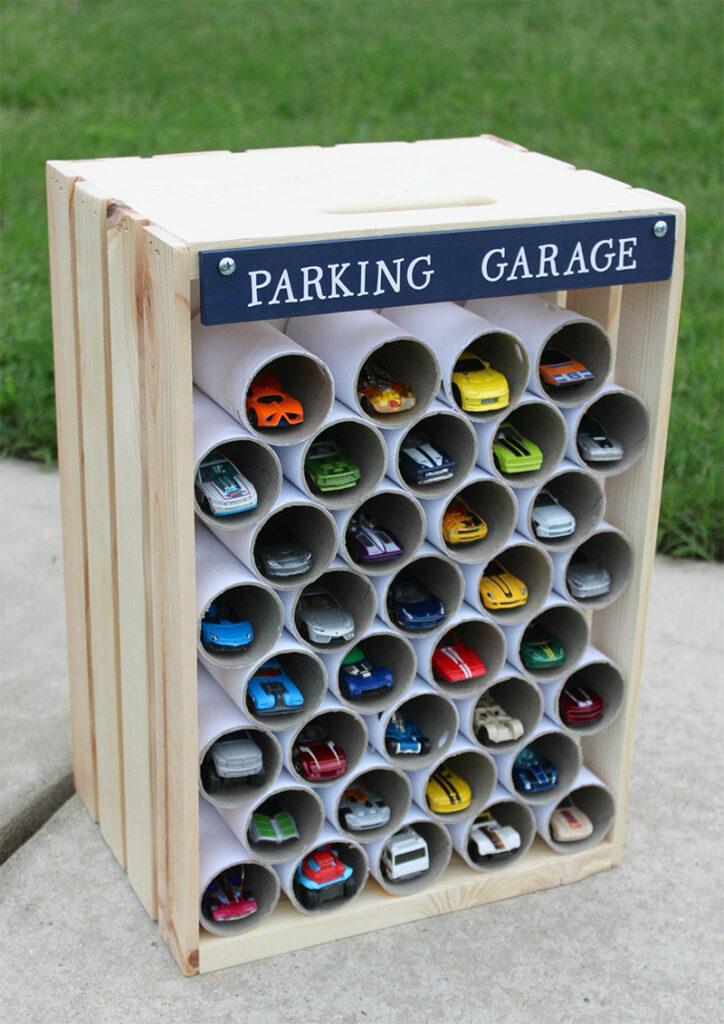 http://artandhome.net/wp-content/uploads/2019/06/Hot-Wheels-DIY-Parking-Garage-724x1024.jpg