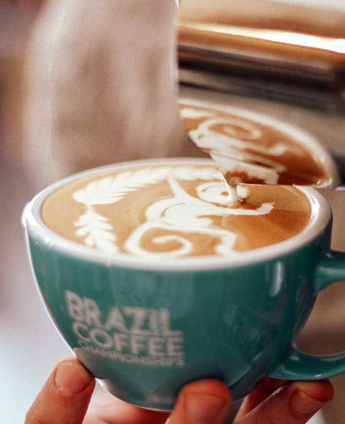a love for ceramics. World Latte Art Championship official cups