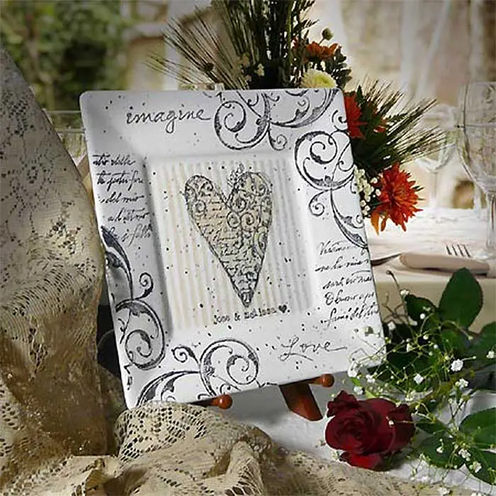 Imagine Love Personalized Keepsake Plate