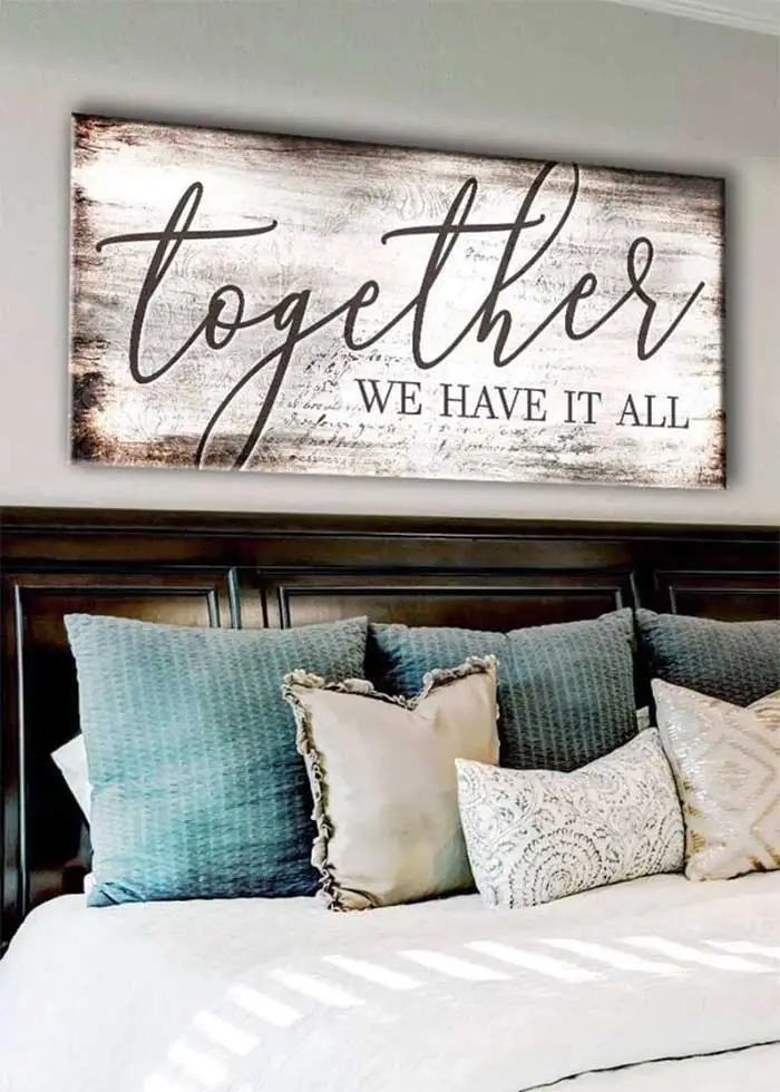 Together We Have It All Couples Wall Art