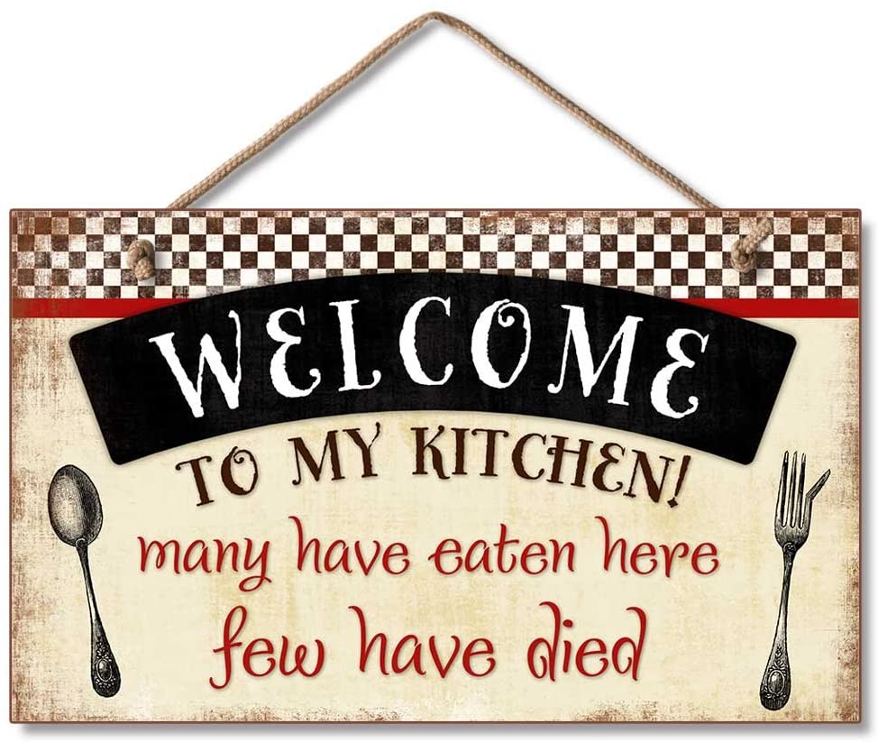 Many Have Eaten Here Few Died Funny Kitchen Signs, Kitchen Wall Decor, Cute  Typography Fun And Full Of Character Kitchen Art Home Decor, Super Funny