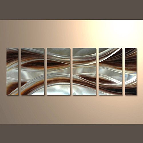 Yihui Arts Abstract Brown Metal Wall Art | Art & Home