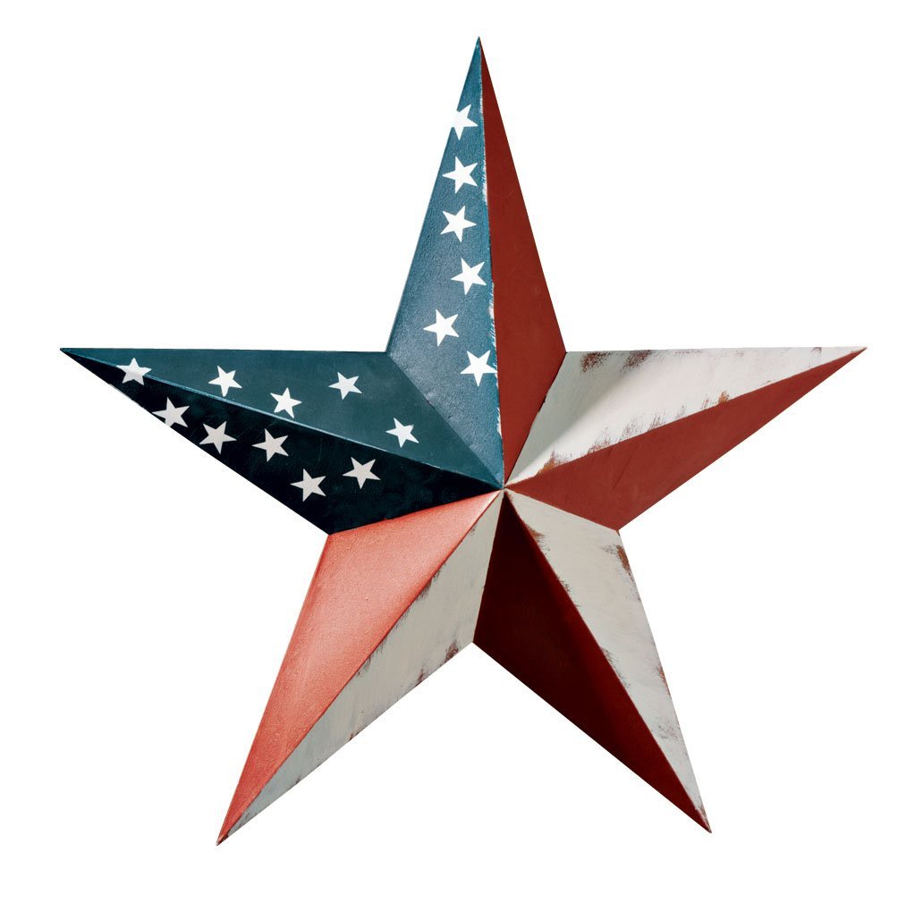 American Flag Metal Barn Star | Art & Home