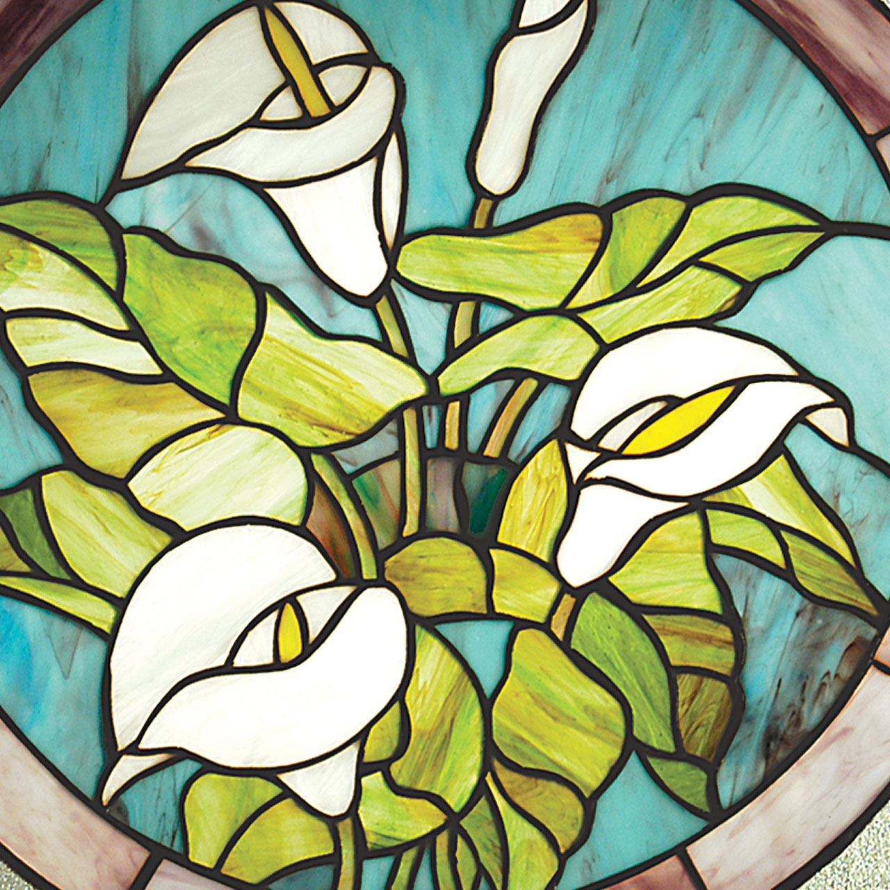 Calla Lily | Stained Glass Panel | 20