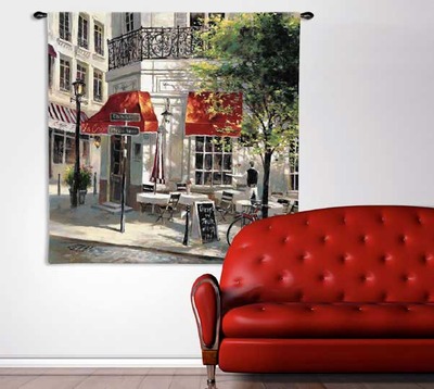 Paris Corner Cafe | Brent Heighton | Tapestry | Art & Home