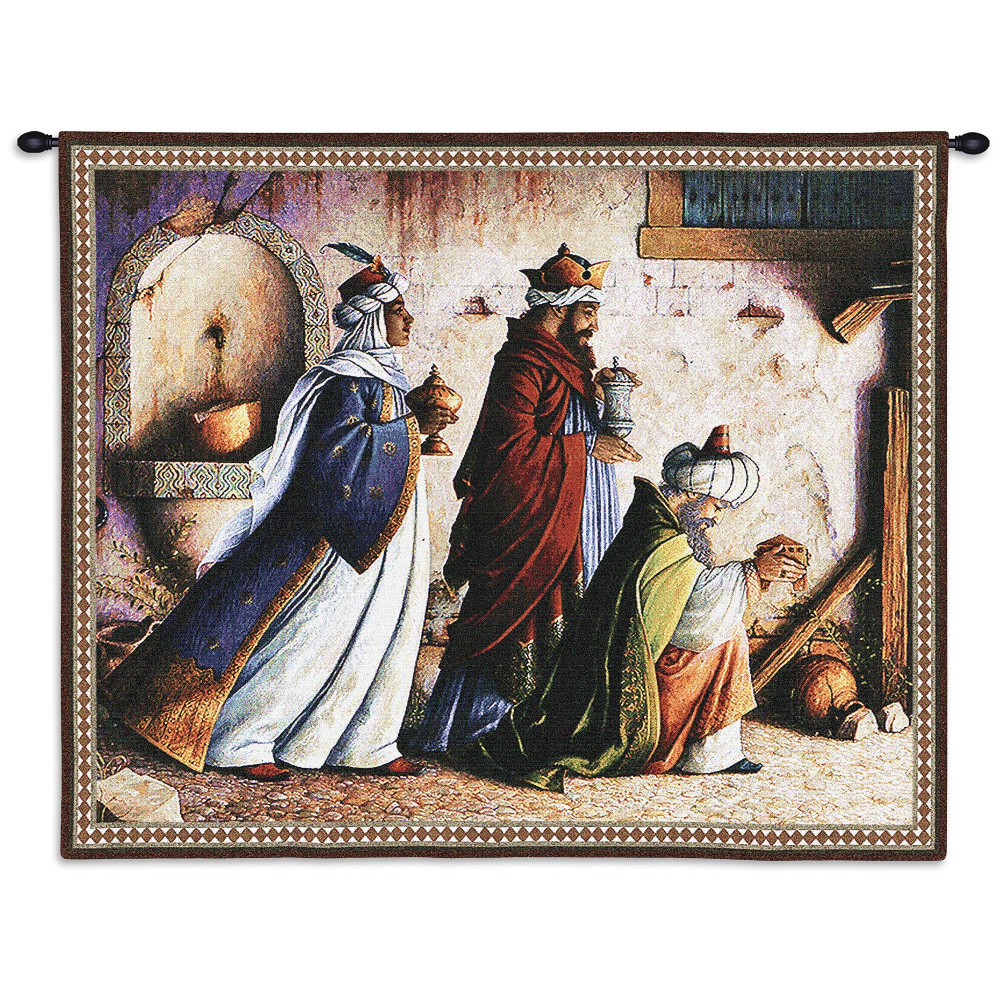 Three Kings Christmas Nativity Tapestry  Art & Home