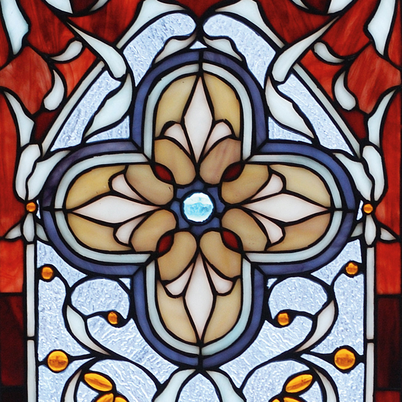 Versaille Quatrefoil | Stained Glass Window | Art & Home