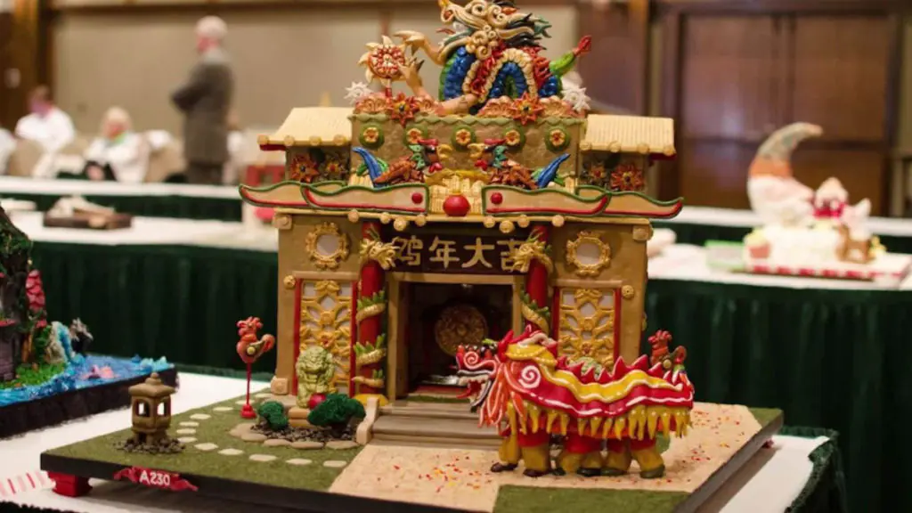 Chinese Temple Gingerbread