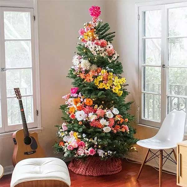 Spring Floral Christmas Tree