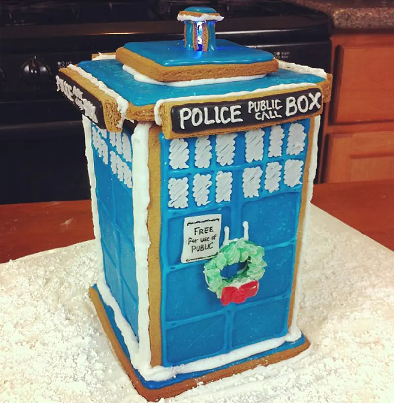 Dr. Who's Gingerbread Tardis