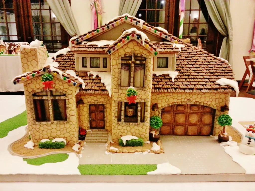 Classic Mid-Century Stone Gingerbread House