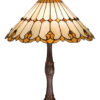 Nouveau Cone Stained Glass Table Lamp