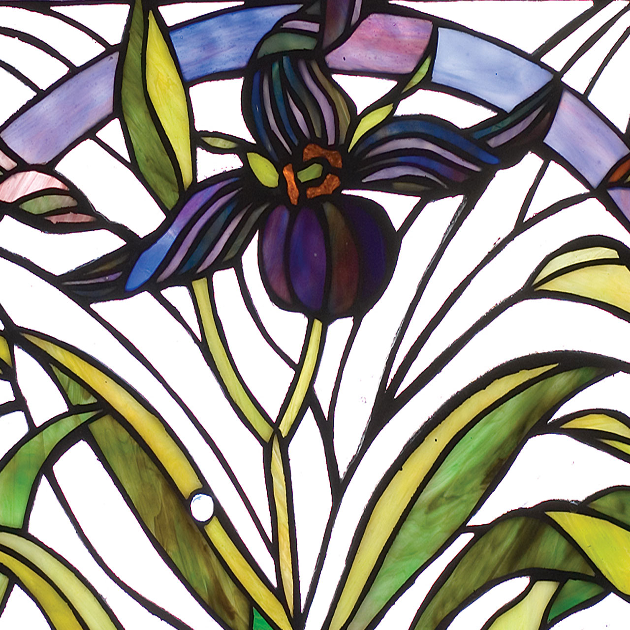 Lady Slippers Stained Glass Window | Art & Home