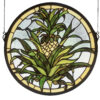 Welcome Pineapple | Stained Glass Window Hanging | 16" X 16"