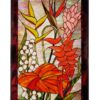 Tropical Floral | Stained Glass Window | 20" X 32"