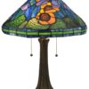 23" H Tiffany Poppy Cone Table Lamp