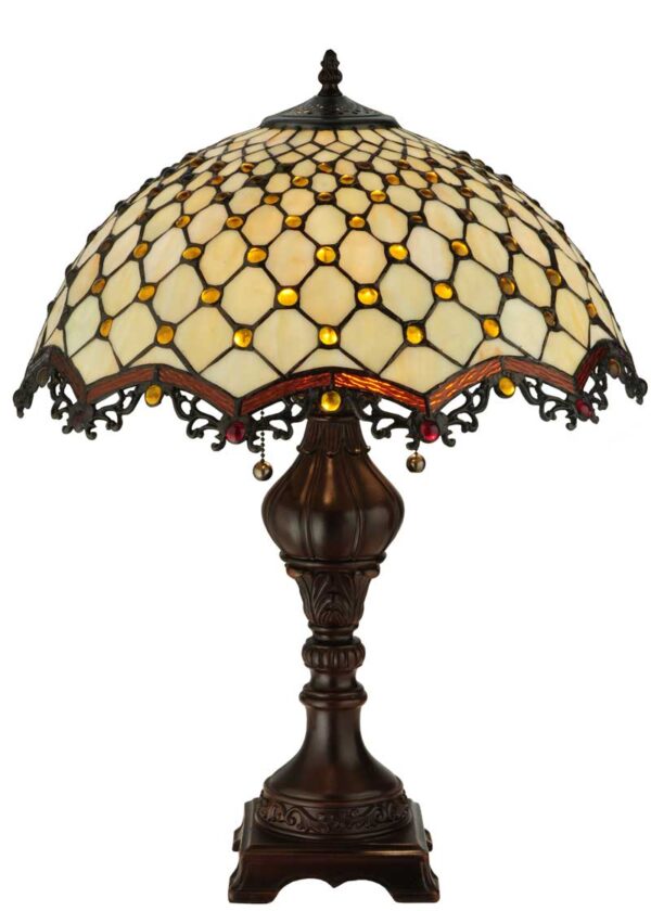 24" H Diamond & Jewel Table Lamp