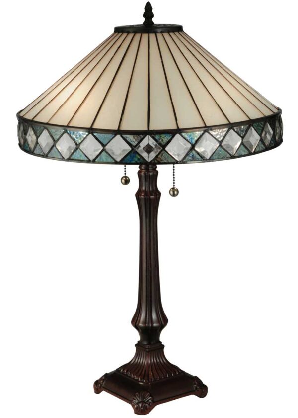 25"H Diamond Ring Table Lamp