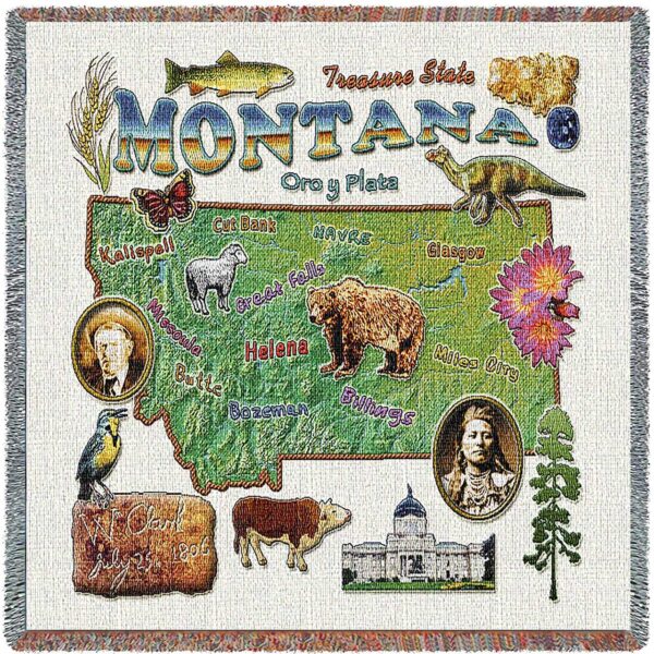 Montana State Tapestry Blanket