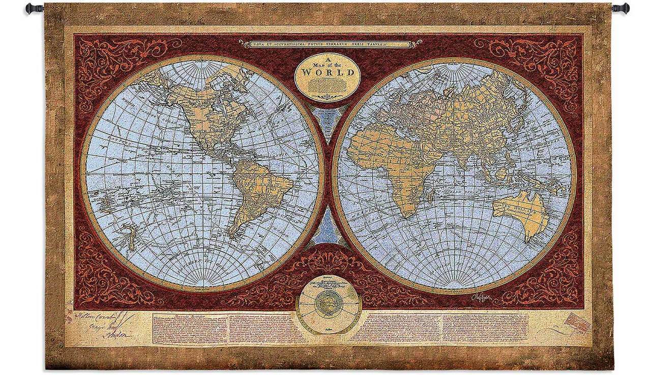 World Map Tapestries Bring the World Home  Art & Home