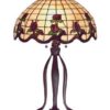 31.5 H” Roseborder Tiffany Stained Glass Decorative Lamp