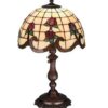 Roseborder Accent Tiffany Stained Glass Decorative Lamp