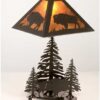 Buffalo Rustic Lodge Decorative Lamp