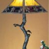Mission With Maple Leaves Crooked Tree Accent Lamp