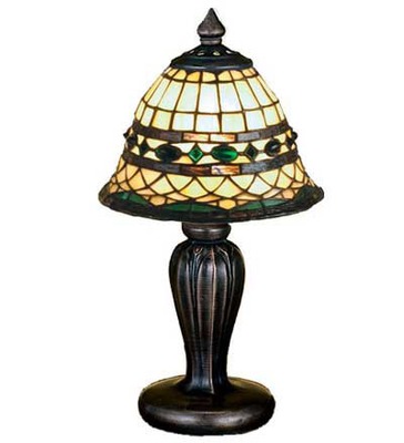 Roman Mini Tiffany Stained Glass Table Lamp