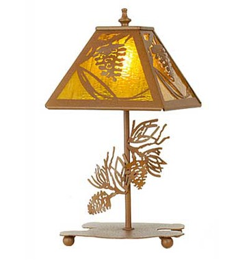 Pinecone Rustic Lodge Table Lamp