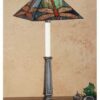 Prairie Dragonfly Stained Glass Buffet Table Lamp