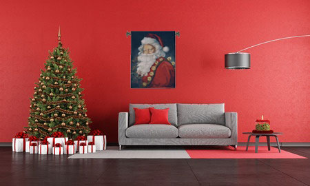 St Nick Christmas Tapestry