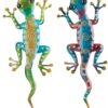 Colorful Southwest Gecko Metal Art