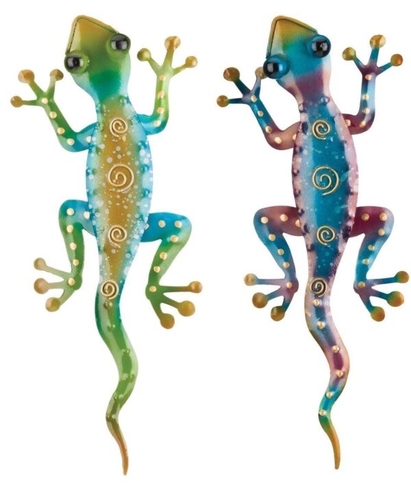 Colorful Southwest Gecko Metal Art