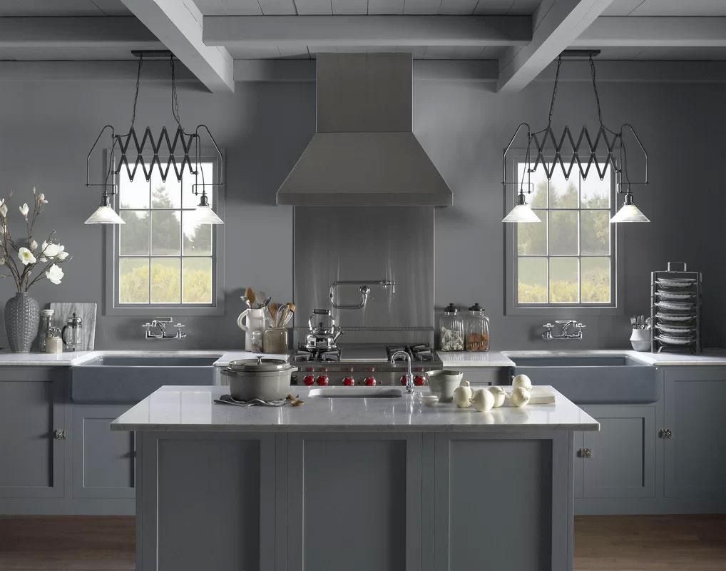 Steel Gray Industrial Kitchen