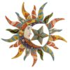 Sun, Moon & Stars | Metal Wall Art | 24"