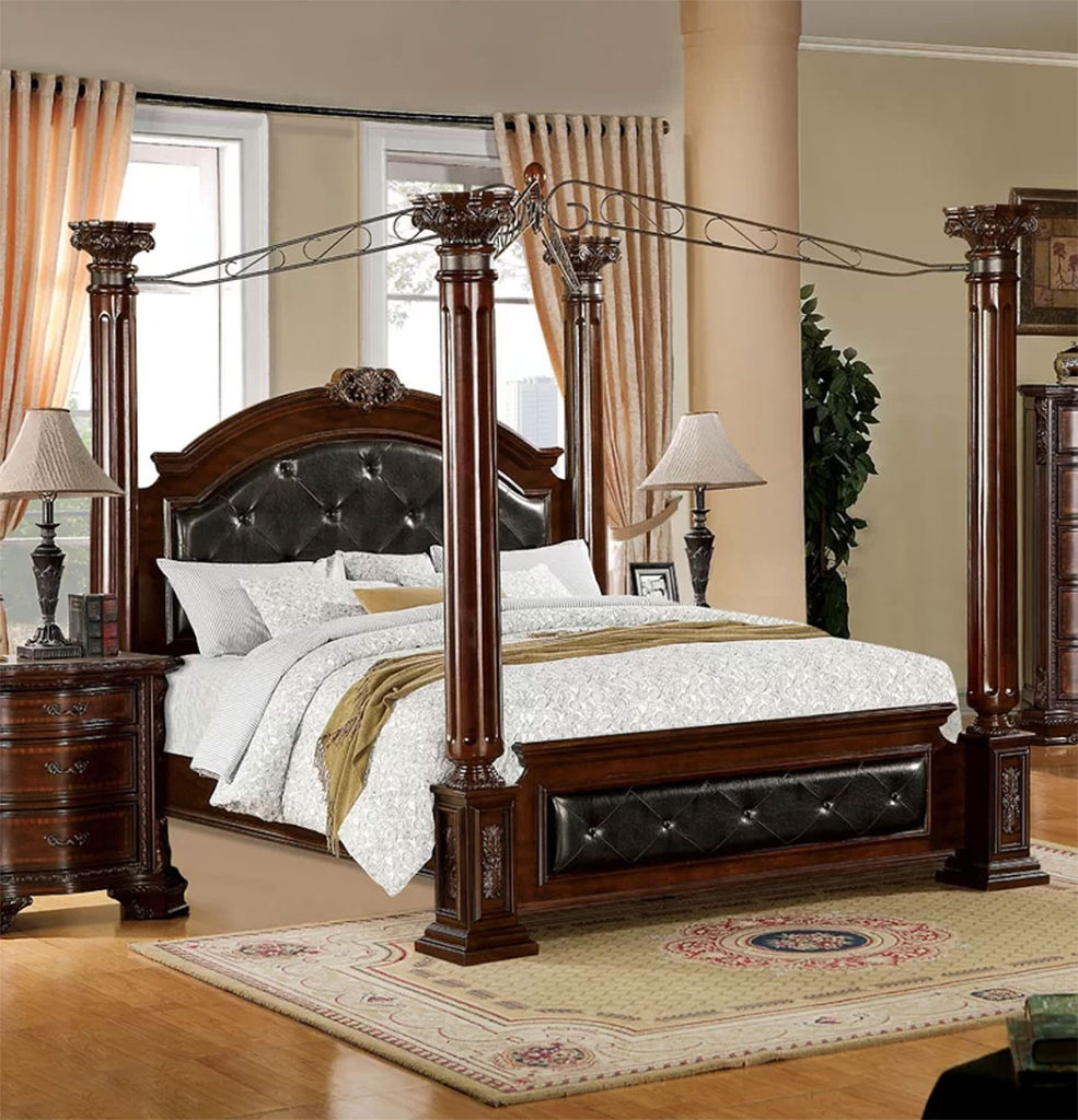 Classically Elegant Canopy Beds| Astoria Grand Edmore Upholstered Canopy Bed
