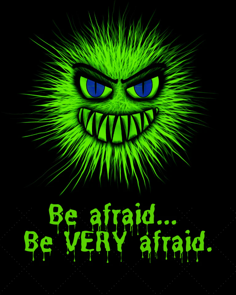 Be Afraid Printable Halloween Decor