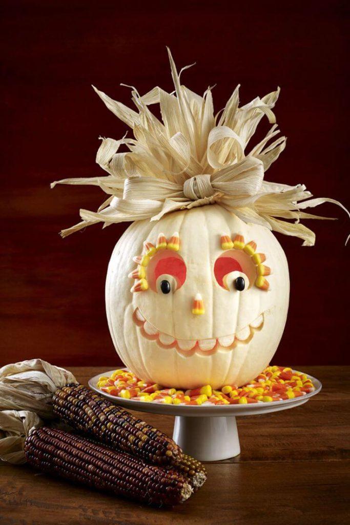 Creative Pumpkin Carving Ideas | Candy Corn Carved Pumpkin