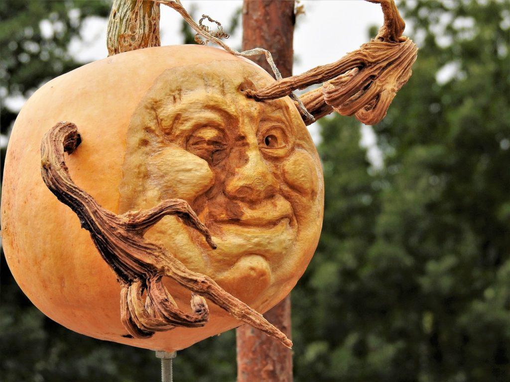 Halloween Pumpkin Carving Ideas | Sculpted Face