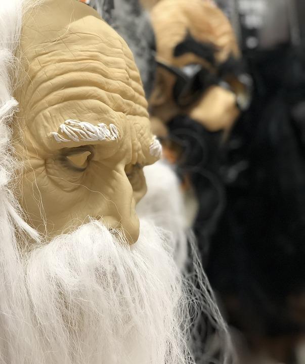 Using Old Halloween Masks to make DIY Halloween Decor