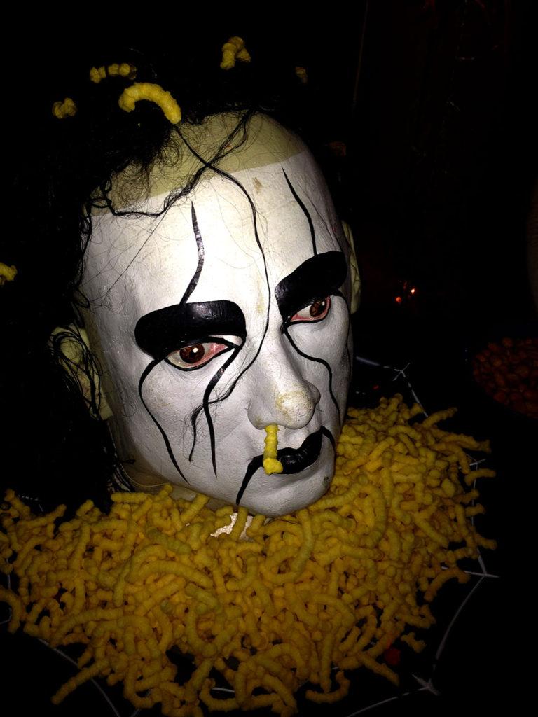 Severed Head on a Platter Halloween Decor