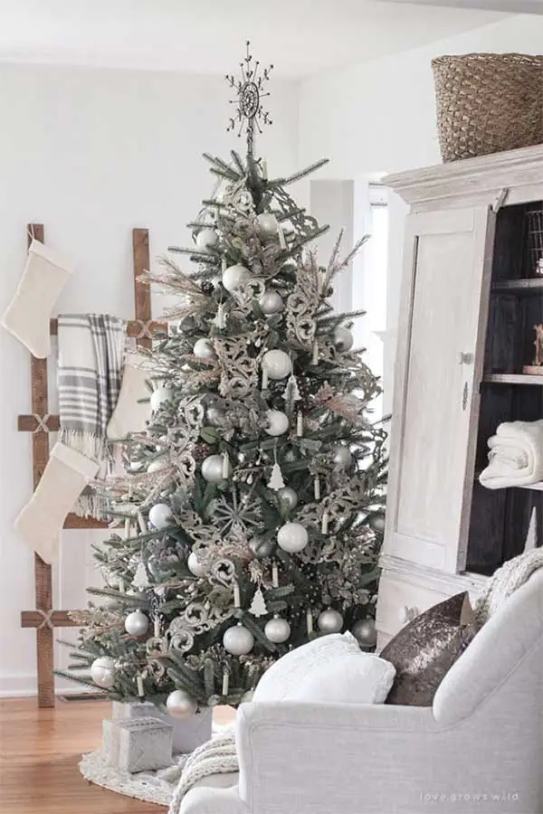 Beautiful Christmas Trees Rustic Wintry Elegance Christmas Tree