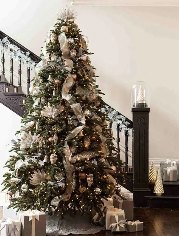 Beautiful Christmas Trees Winter Frost Christmas Tree