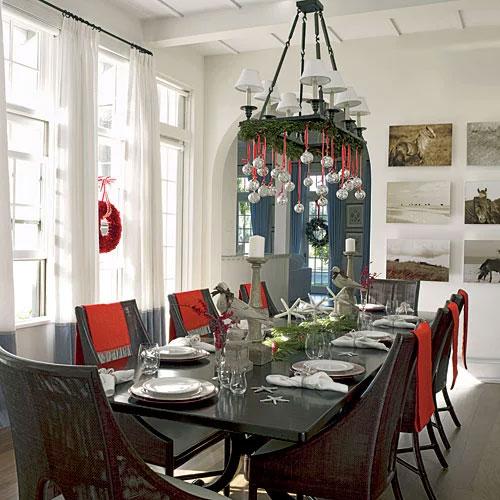 Charming Farmhouse Holiday Chandelier