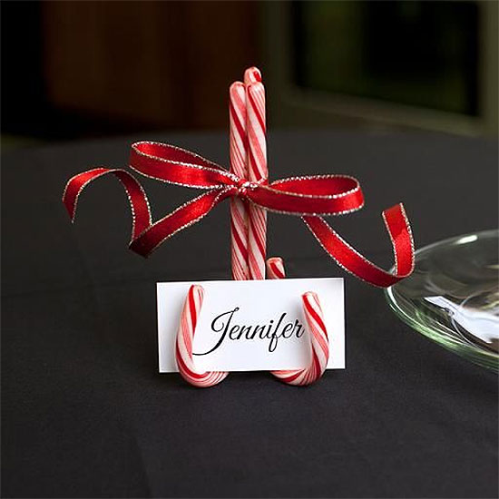 Candy Cane Christmas Table AccentsÂ