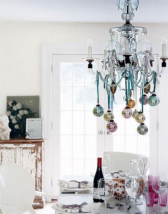 Cool & Sophisticated Decorated Chandelier