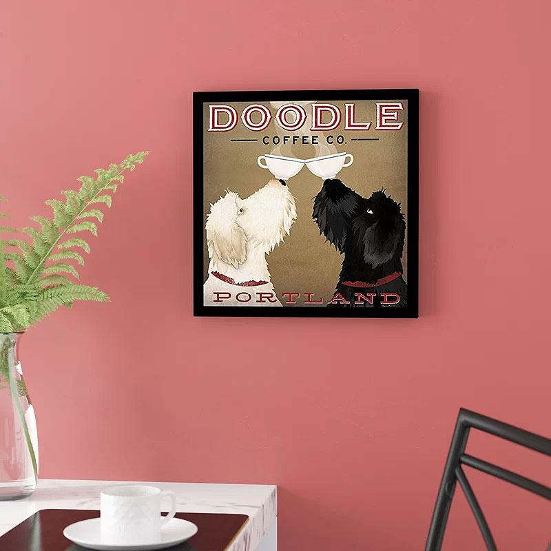 'Double Doodle Coffee Company Portland' by Ryan Fowler Framed Graphic Art