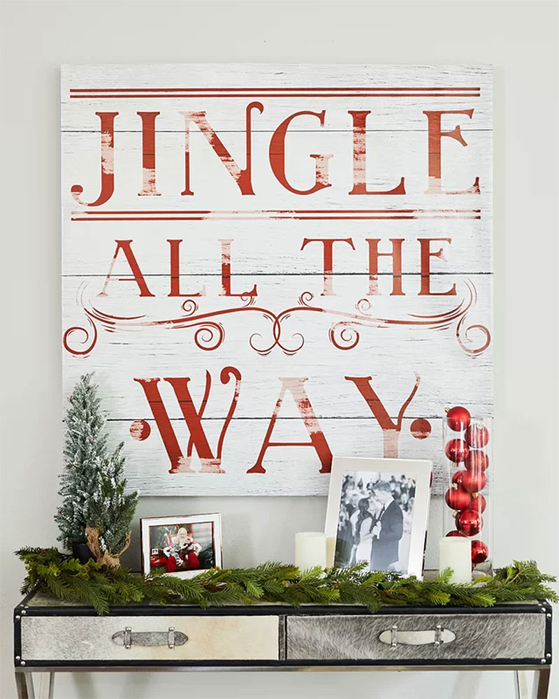Jingle All The Way Christmas Hall Table
